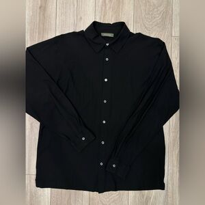 Ermenegildo Zegna Black Casual Button Down Shirt